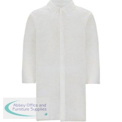 Arco Essentials White Disposable Visitors Coat XL (Pack of 25)