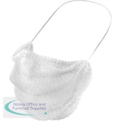 Arco Essentials White Beard Nets (Pack of 100)