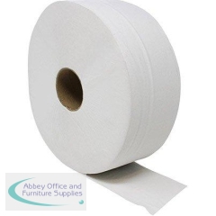Arco Essentials White Jumbo Toilet Roll 400m (Pack of 6)