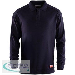 Arco Men\'s Navy Arc-Flash Long-Sleeve Polo Shirt L