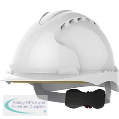 JSP Evo3 White Vented Wheel-Ratchet Safety Helmet