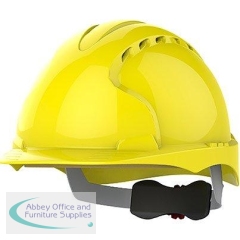 JSP Evo3 Yellow Vented Wheel-Ratchet Safety Helmet