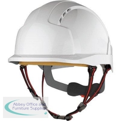 JSP EvoLite Skyworker White Wheel-Ratchet Safety Helmet
