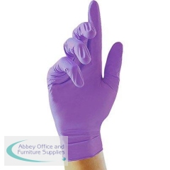 Unigloves Purple Nitrile Disposable Gloves XL (Pack of 100)