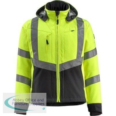 Mascot Safe Supreme Blackpool Yellow/Black Hi-Vis Softshell Jacket L