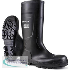Dunlop Work-It Black S5 Safety Wellington Boots 10