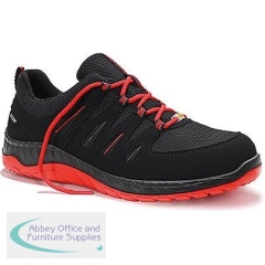 Elten Maddox Black/Red S3 ESD Safety Trainers 6 39