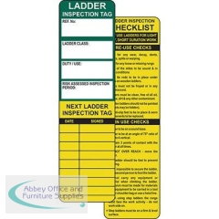AssetTag Ladder Safety Insert Tags (Pack of 10)