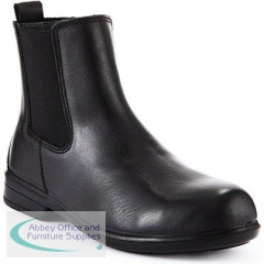 Trojan Phoebe Women\'s Black S2P Safety Chelsea Boots 8