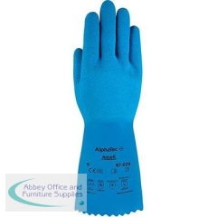 Ansell AlphaTec 87-029 Latex Chemical-Resistant Gloves 9