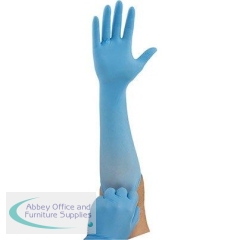 Ansell TouchNTuff 93-163 Blue Nitrile Gloves 8.5 (Pack of 50)