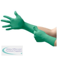 Ansell TNT 92-605 Green Nitrile Disposable Gloves S (Pack of 100)