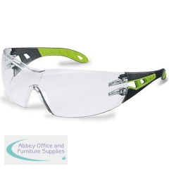 Uvex Pheos Clear-Lens Safety Glasses Small