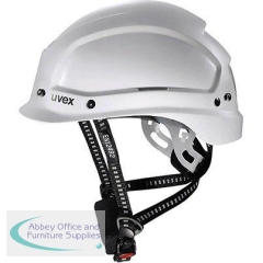 Uvex Pheos Alpine White Vented Wheel-Ratchet Climbing and Safety Helmet