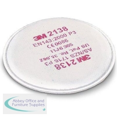 3M 2138 P3 R Particulate and Nuisance-Level Organic Vapour Filters (Pack of 2)
