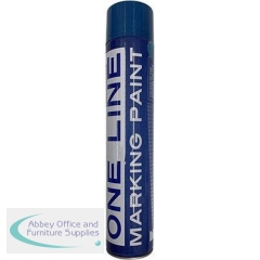One Line Blue Line Marker Paint Spray 750ml (Pack of 12)
