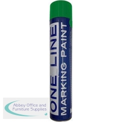 One Line Green Line Marker Paint Spray 750ml (Pack of 12)