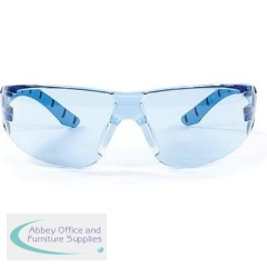 Riley Stream Blue Blue-Lens Safety Glasses