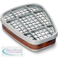 3M 6055 A2 Organic Vapour Gas Filters (Pack of 2)