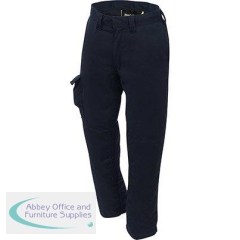 Progarm 7638 Men\'s Navy Arc-Trousers with Kneepad Pockets 38S