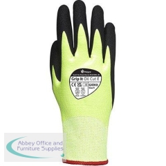 Polyco Grip It Oil Cut E Nitrile-Coated Cut-Resistant Gloves 10 (Pack of 10)