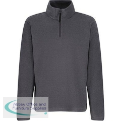 Regatta Men\'s Grey Quarter-Zip Micro Fleece Jacket M