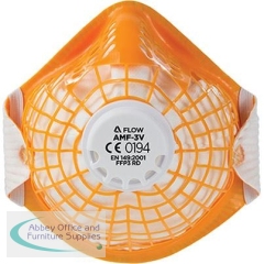 Alpha Solway Alpha Flow AMF-3V Valved FFP3 Dust Mask (Pack of 10)
