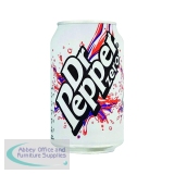 Dr Pepper Zero 330ml Cans (24 Pack) 0402053
