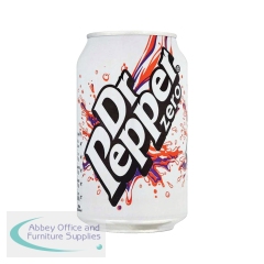 Dr Pepper Zero 330ml Cans (Pack of 24) 0402053