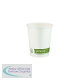 Planet 8oz Single Wall Plastic-Free Cups (Pack of 50) PFHCSW08