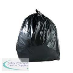 Refuse Sack Light Duty Black (Pack of 200) LD39001