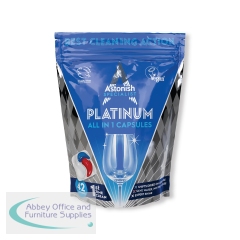 Astonish Specialist Platinum All In 1 Dish Wash Capsules x 42 (Pack of 8) C2320