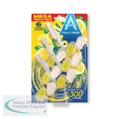 Astonish Foam and Fresh Lemon Splash Toilet Blocks x3 (Pack of 9) C2106