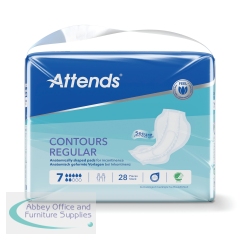 Attends Contours Sanitary Pads Size 7 Regular (Pack of 28) 201275
