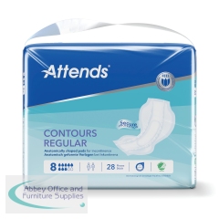 Attends Contours Sanitary Pads Size 8 Regular (Pack of 28) 201299