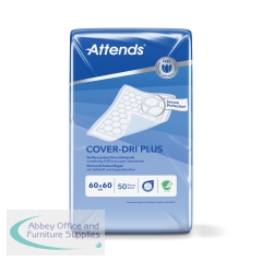 Attends Cover-Dri Bed Pad 600x600mm Plus x4 (Pack of 50) 36685