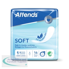 Attends Soft Sanitary Pads Long Size 1 Mini (Pack of 16) 204863