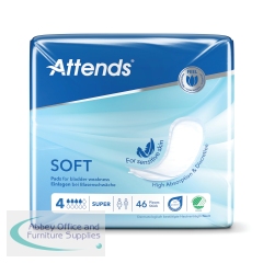 Attends Soft Sanitary Pads Size 4 Super (Pack of 46) 207673