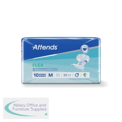Attends Flex Belted Incontinence Pads Size 10M x4 (Pack of 22) 37289