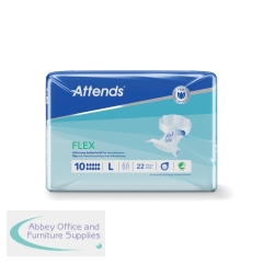 Attends Flex Belted Incontinence Pads Size 10L x2 (Pack of 22) 37292