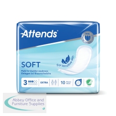 Attends Soft Sanitary Pads Size 3 Extra (Pack of 10) 207260