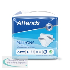 Attends Pull-Ons Incontinence Pants Size 6L x4 (Pack of 18) 36845