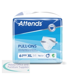 Attends Pull-Ons Incontinence Pants Size 6XL x4 (Pack of 16) 36849