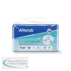 Attends Slip Air Comfort Nappies Size 9M x4 (Pack of 28) 37786