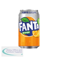 Fanta Orange Zero Cans 330ml (24 Pack) 100231