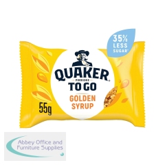 Quaker Porridge To Golden Syrup Breakfast 2x6 Bars (Pack of 12) 122636