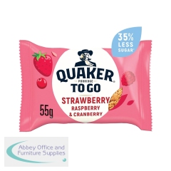 Quaker Porridge To Go Mixed Berries Breakfast 2x6 Bars (Pack of 12) 122637