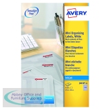 Avery Inkjet Mini Labels 25.4x10mm 189 Per Sheet White (4725 Pack) J8658-25