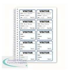 Avery Visitor Sign-In Book with 250 Paper Badges 4850S-THR.UK