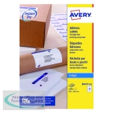 Avery Inkjet Address Labels QuickDRY 99.1x38.1mm 14 Per Sheet White (1400 Pack) J8163-100